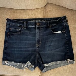 Denim hi rise shorts Medium wash